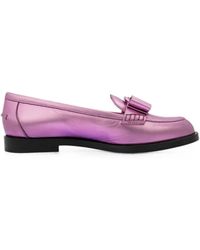 Ferragamo - Viva Bow Loafers - Lyst