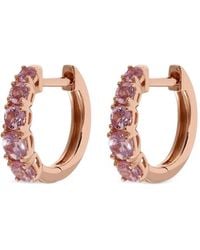 Anita Ko - Graduated Sapphire Hoop Earrings - Lyst