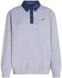 KARL LAGERFELD - Ikon Denim Detail Sweatshirt - Lyst