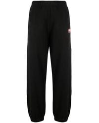 KENZO - Logo-Embroidered Cotton Track Pants - Lyst