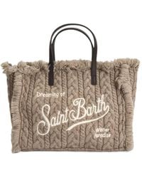 MC2 Saint Barth - Colette Cable-Knit Tote Bag - Lyst