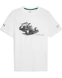 PUMA - X Mercedes Amg Petronas F1 Team Graphic-print T-shirt - Lyst