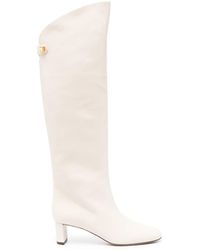 Maison Skorpios - 50Mm Knee-High Leather Boots - Lyst