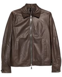 Tagliatore - Jaxon Zip-up Leather Jacket - Lyst