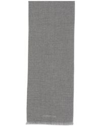 Corneliani - Sciarpa A Righe Diagonali Con Frange - Lyst