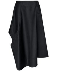 Comme des Garçons - Asymmetric Cut-Out Midi Skirt - Lyst