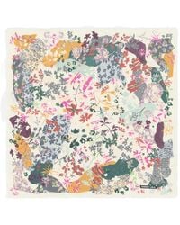 Bimba Y Lola - Ivory Floral Collage-Background Shawl - Lyst