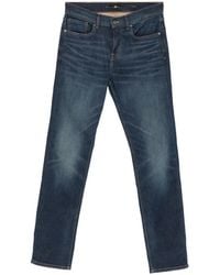 7 For All Mankind - Faded-Effect Jeans - Lyst