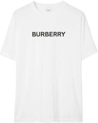 Burberry - ホワイト ボンディングロゴ Tシャツ - Lyst