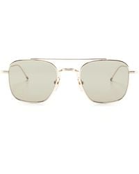 Thom Browne - Titanium Squared Aviator Sunglasses - Lyst