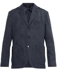 Brioni - Blazer En Laine À Revers Pointus - Lyst
