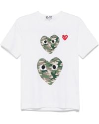 COMME DES GARÇONS PLAY - Heart-Patch T-Shirt - Lyst