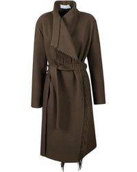 IRO - Fringed Belted Coat - Lyst