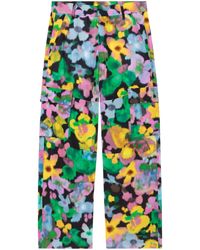 AZ FACTORY - X Lutz Huelle Morgan Floral-print Cargo Trousers - Lyst