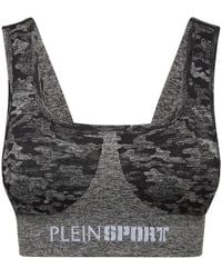 Philipp Plein - Seamless Crossed-Straps Sports Bra - Lyst