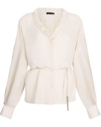 Liu Jo - Better Ruffled Georgette Shirt - Lyst