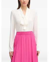 Joseph Ribkoff - Tie-Neck Long-Sleeve Blouse - Lyst