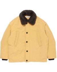 Acne Studios - Shearling-Collar Bomber Jacket - Lyst