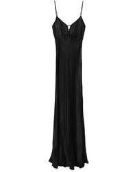 Twinset - Robe En Satin À Coupe Longue - Lyst