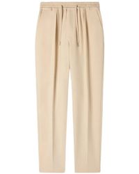 Sandro - Elasticated Straight-Leg Trousers - Lyst