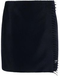 Prada - カシミア ラップミニスカート - Lyst