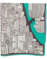 Inoui Edition - Architectural-Print Scarf - Lyst