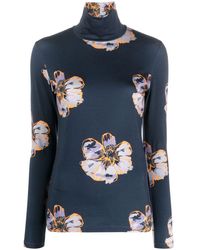 PS by Paul Smith - Flower-print Long-sleeve T-shirt - Lyst