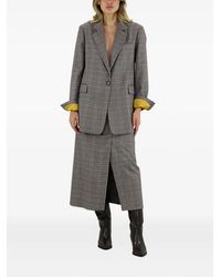 ..,merci - Checked Midi Skirt - Lyst