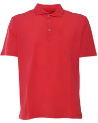 Fedeli - Short-Sleeve Knitted Polo Shirt - Lyst