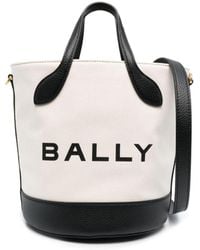 Bally - Bar 8 Hours Logo-print Bucket Bag - Lyst