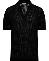A PAPER KID - Knitted Open-Knit Shirt - Lyst