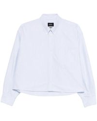 A.P.C. - Sophia Gestreepte Blouse - Lyst