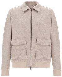 Herno - Resort Shirt-Collar Bomber Jacket - Lyst