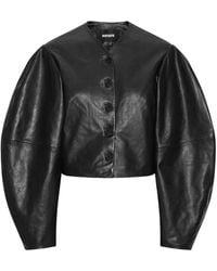 ROTATE BIRGER CHRISTENSEN - Leren Jack Met Knoop - Lyst