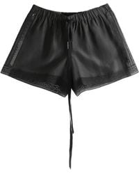 Ann Demeulemeester - Ante Boxer Lace-Trim Drawstring Shorts - Lyst