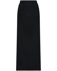 Dolce & Gabbana - Maxi-Rok Met Hoge Split - Lyst