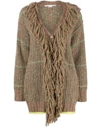 Stella McCartney - Cable-Knit Tweed Cardi-Coat - Lyst