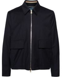 Paul Smith - Zipped Wool Shirt Jacket - Lyst