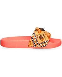 Kurt Geiger - Quilted Eagle-Plaque Slides - Lyst