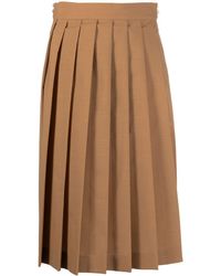 Quira - Pleated Midi Skirt - Lyst