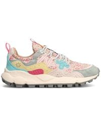 Flower Mountain - Yamano 3 Floral-Print Panelled Suede Sneakers - Lyst