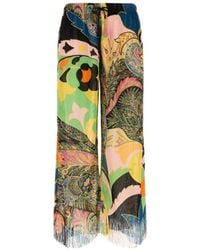 Etro - Pantaloni Maglieria Donna - Lyst