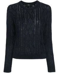 Theory - Pull En Maille Torsadée - Lyst