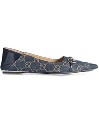 Gucci - Vittoria Gg Canvas Ballerina's - Lyst