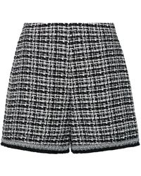 Moncler - Tweed-Shorts mit hohem Bund - Lyst