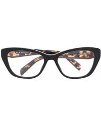Prada - Polished Cat-Eye Frame Glasses - Lyst