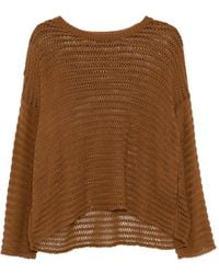Eileen Fisher - Top con cuello redondo - Lyst