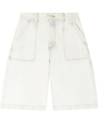 Sandro - Short En Jean À Effet Délavé - Lyst