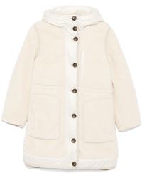 Woolrich - Fleece Wool Parka Coat - Lyst
