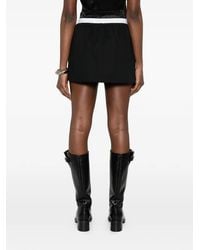 Alexander Wang - Mini-Rok Met Elastisch Logo - Lyst